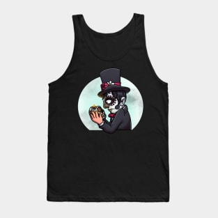 Mysterious Sugar Skull Man Tank Top